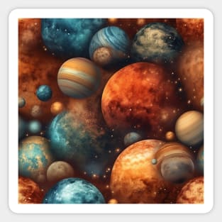 Planets Pattern Sticker